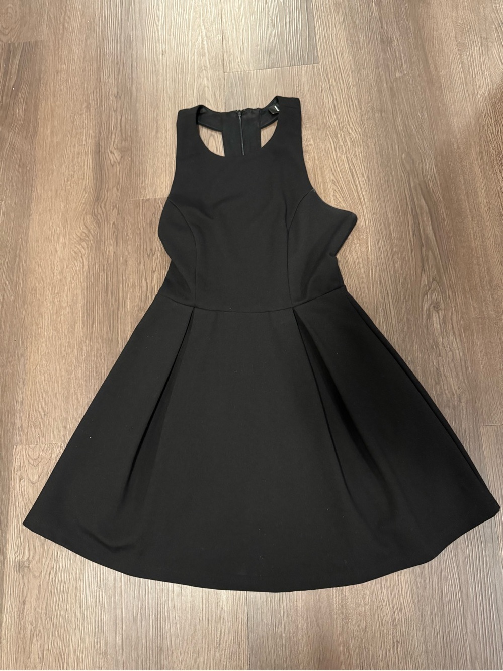 Lulus Black T-Back Cocktail Dress Small Fit & Flare Sleeveless Mini  Dress